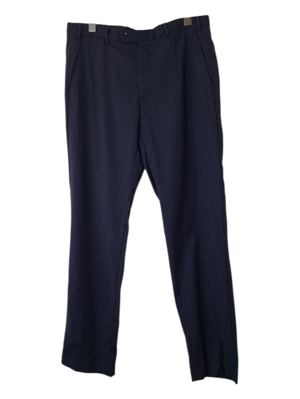 Armani Collezioni Navy Wool Dress Pants 32 | Flat Front Tailored Trousers